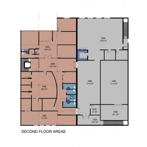 Area and Dimensions Floor 2