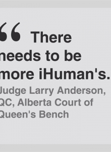 Judge Larry Anderson, QC, Alberta Court of Queen’s Bench